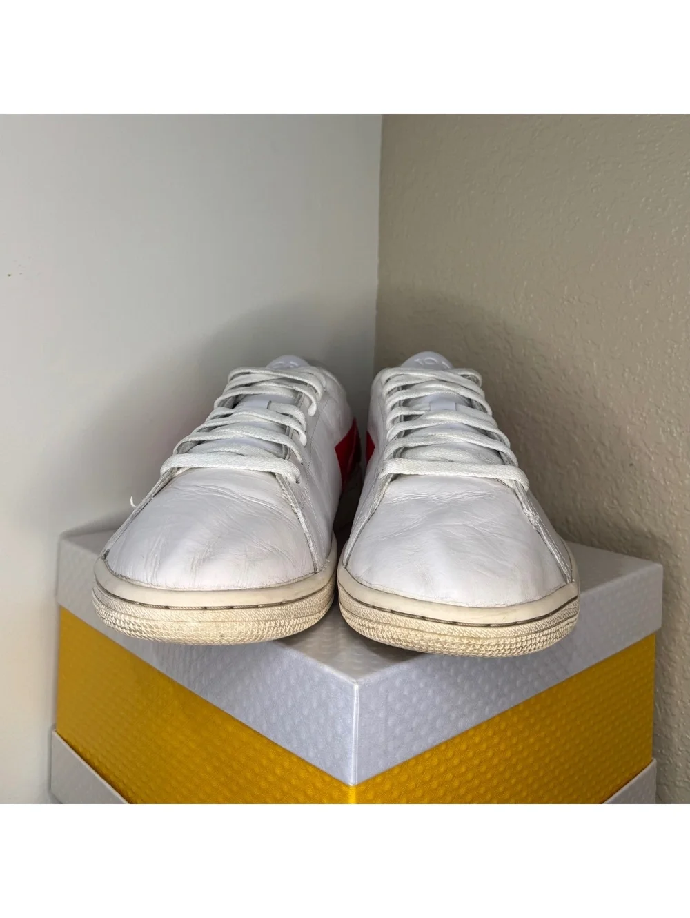 Air Jordan 1 Centre Court White Gym Red Men’s Size 11 w/ OG Box Leather Shoes